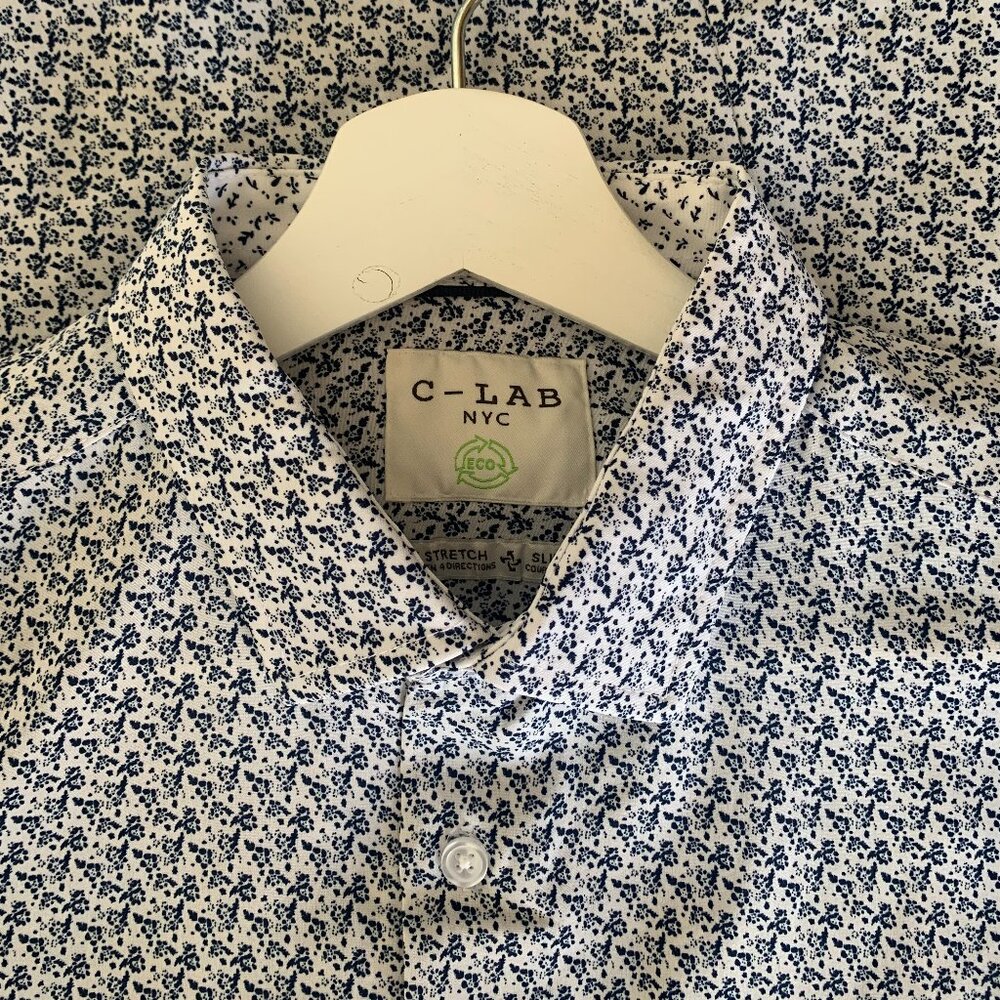 C-Lab‎ Long Sleeve Shirt - Navy - Size M 33-34